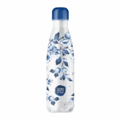 IZY Bottles X Heinen Delfts Blauw Drinkfles 500 Ml Blossom Rvs