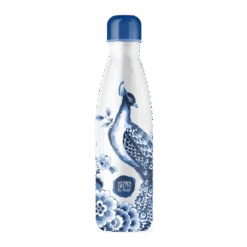 IZY Bottles X Heinen Delfts Blauw Drinkfles 500 Ml Peacock Rvs