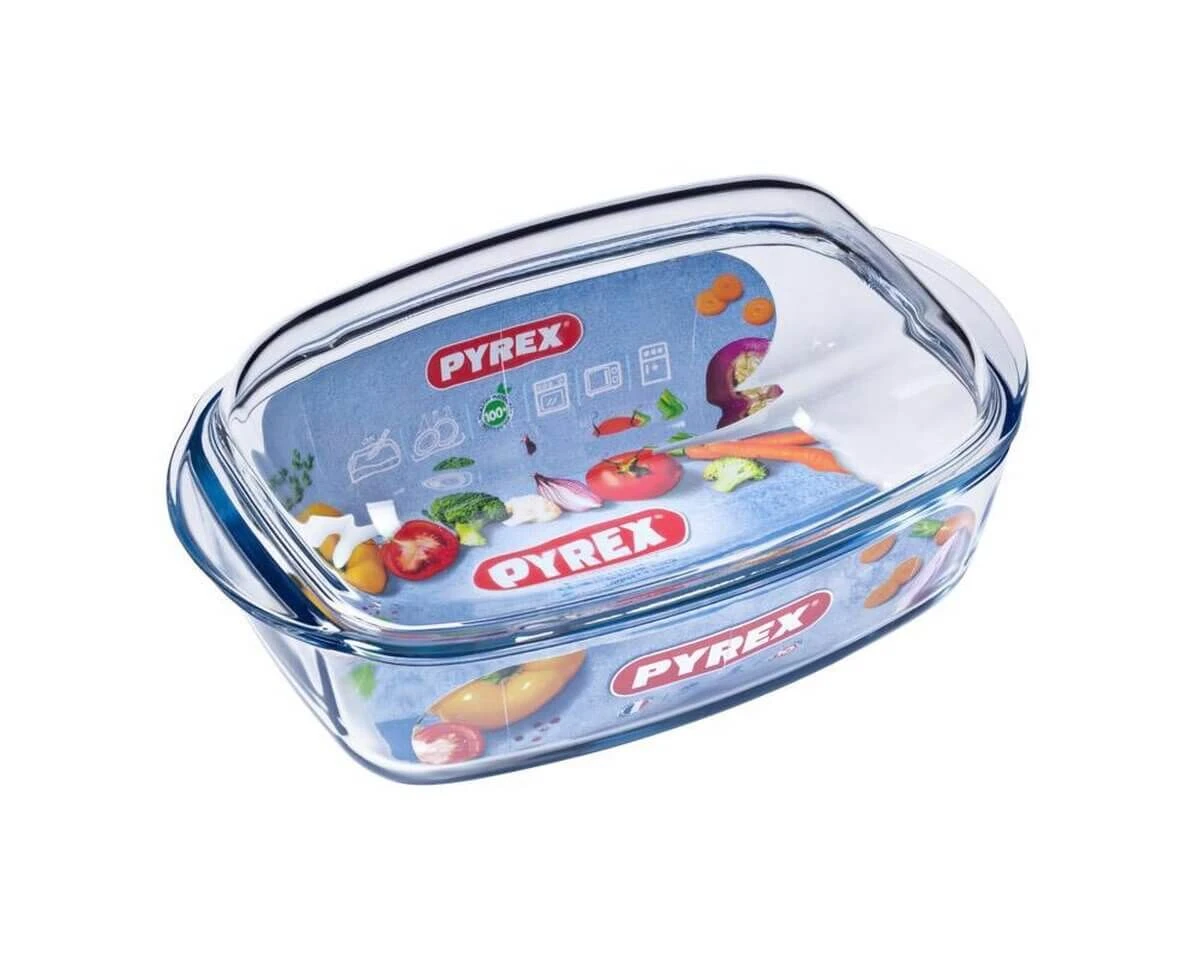 Pyrex Ovenschaal Met Deksel 33 X 19 Cm Glas 4 Pyrex Ovenschaal Met Deksel 33 X 19 Cm Glas - Image 2