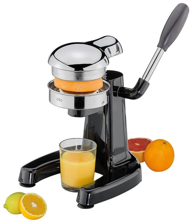 Cilio Positano Profi Citruspers 25 Cm Rvs Zwart 6 Cilio Positano Profi Citruspers 25 Cm Rvs Zwart - Image 4