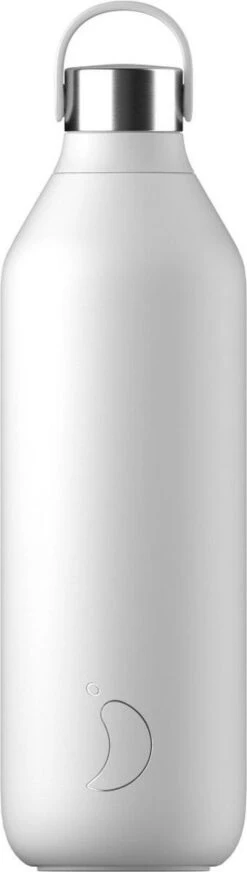 Chilly's Bottle Waterfles 1000 Ml Rvs Arctic White