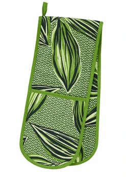 Ulster Weavers Geo Leaves Lange Pannenlap Groen