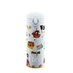 IZY Kids Drinkfles 350 Ml Blue Pirates Rvs -Keukengerei Winkel blue pirates 350ml kids bottle v2