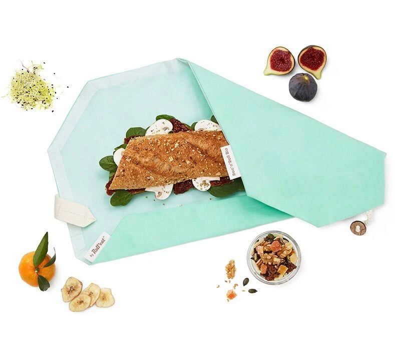 By Roll'eat Boc'n'Roll Bio Herbruikbaar Boterhamzakje 45 X 32 Cm Katoen Groen 4 By Roll'eat Boc'n'Roll Bio Herbruikbaar Boterhamzakje 45 X 32 Cm Katoen Groen - Image 2