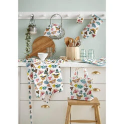 Ulster Weavers Butterfly House Lange Pannenlap Katoen Wit -Keukengerei Winkel butterfly house