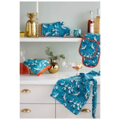 Ulster Weavers Cranes Schort Katoen Blauw -Keukengerei Winkel cranes 3