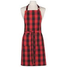 Now Designs Buffalo Check Schort 85 X 70 Cm Katoen Rood/zwart