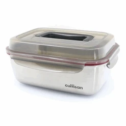 Cuitisan Foodcontainer Rechthoekig Met Handgreep 2800 Ml Rvs