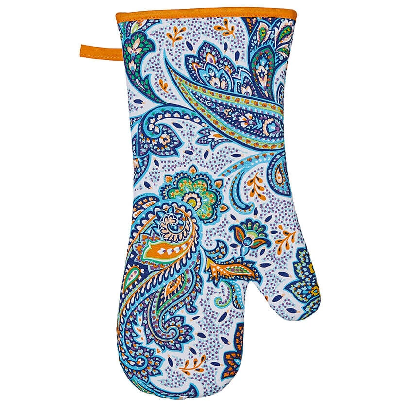 Ulster Weavers Italian Paisley Ovenwant Katoen Blauw 3 Ulster Weavers Italian Paisley Ovenwant Katoen Blauw