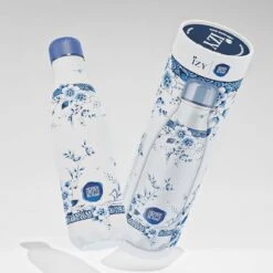 IZY Bottles X Heinen Delfts Blauw Drinkfles 500 Ml Faience Rvs -Keukengerei Winkel izy bottles x faience product picture 2 min