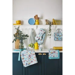 Ulster Weavers Kitty Cats Lange Pannenlap Katoen Blauw -Keukengerei Winkel kitty cat 3