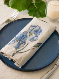 Oldenhof Garden Flowers Servet 45 X 45 Cm Linnen 6 Stuks 17 Oldenhof Garden Flowers Servet 45 X 45 Cm Linnen 6 Stuks -Keukengerei Winkel linoroom napkins flowers vertical lr 20