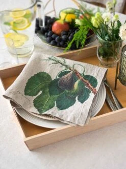 Oldenhof Fruits Servet 45 X 45 Cm Linnen 6 Stuks -Keukengerei Winkel linoroom napkins fruits vertical lowr7