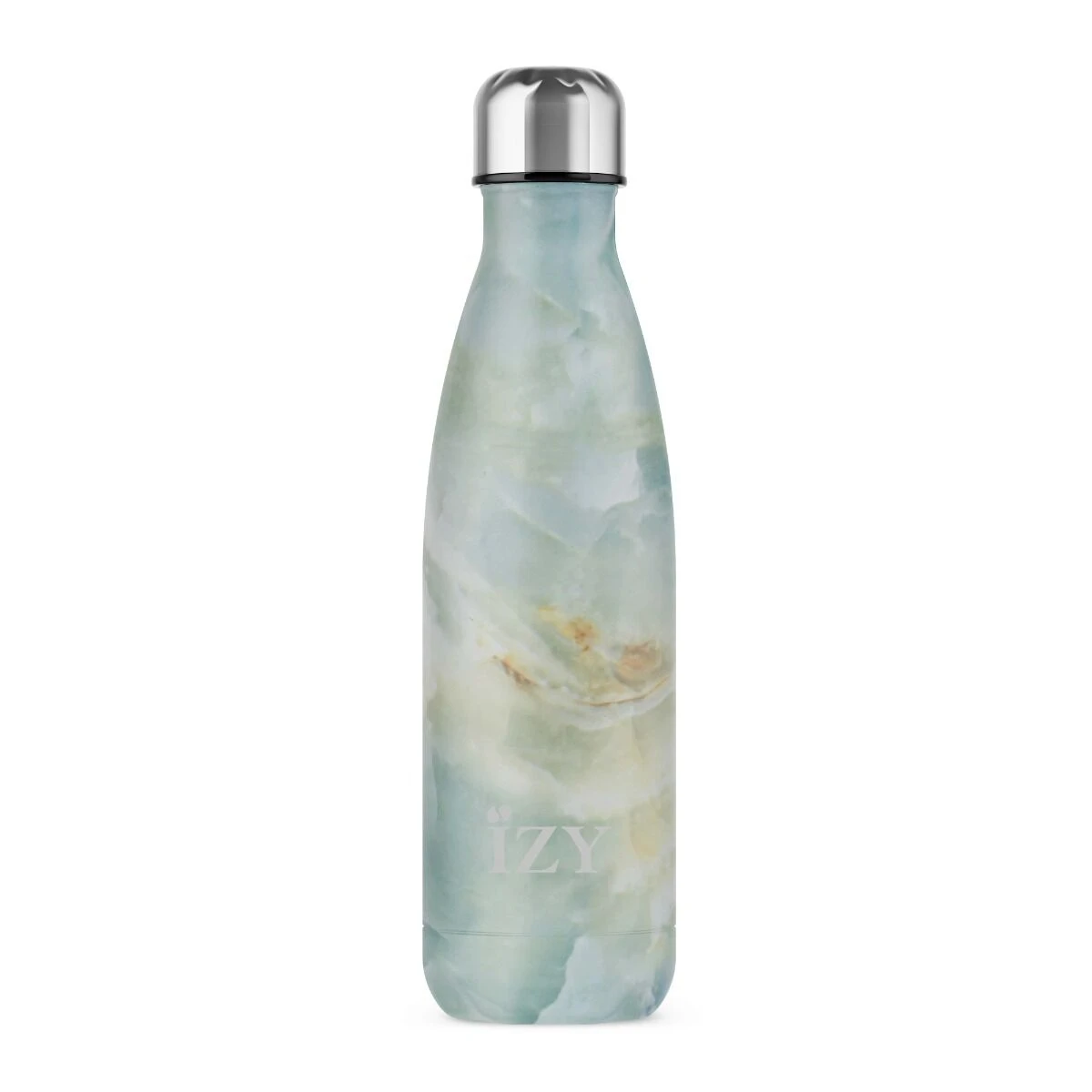 IZY Bottles Drinkfles 500 Ml Marble Green Rvs 3 IZY Bottles Drinkfles 500 Ml Marble Green Rvs