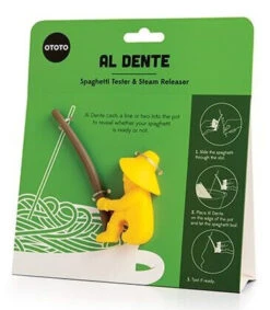 Ototo Al Dente Spaghetti Tester En Stoomaflater Silicone Geel -Keukengerei Winkel ot ot918 4