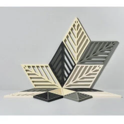 Zone Denmark Rhombus Leaf Onderzetter 20 X 11,5 Cm Silicone Zwart 2 Stuks -Keukengerei Winkel rhombus leaf2 1