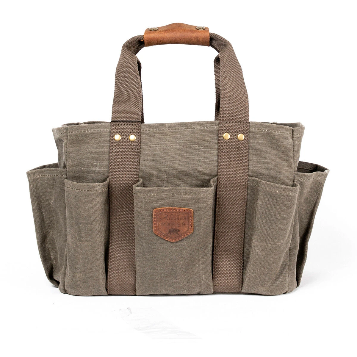 Alaskan Maker Garderner Tas 35,5 X 23 X 20 Cm Katoen Groen 3 Alaskan Maker Garderner Tas 35,5 X 23 X 20 Cm Katoen Groen