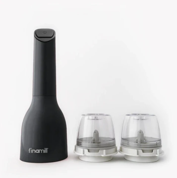 Finamill All-In-One Kruidenmolen Inclusief 2 Pro Plus Pods Midnight Black 3 Finamill All-In-One Kruidenmolen Inclusief 2 Pro Plus Pods Midnight Black