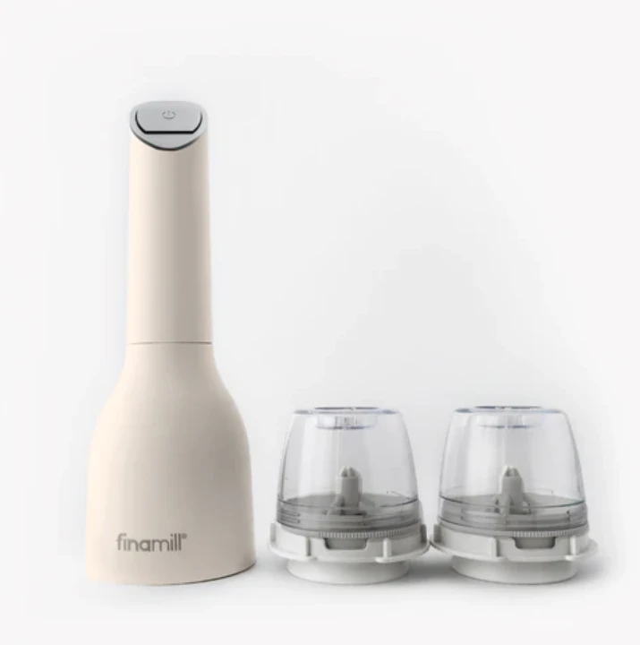 Finamill All-In-One Oplaadbare Kruidenmolen Inclusief 2 Pro Plus Pods Soft Cream 3 Finamill All-In-One Oplaadbare Kruidenmolen Inclusief 2 Pro Plus Pods Soft Cream