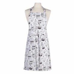 Now Designs Purr Party Schort 85 X 70 Cm Katoen Zwart Wit