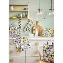 Ulster Weavers Wildflowers Lange Pannenlap Katoen Geel -Keukengerei Winkel wildflower